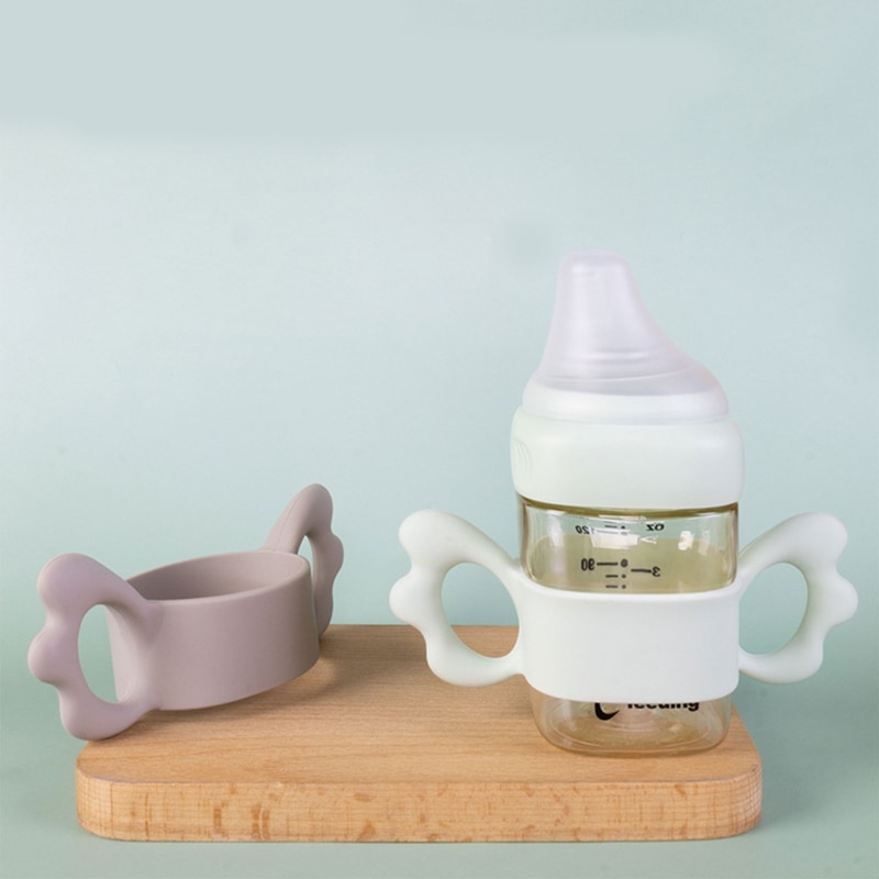 Newborn Bottle Grip Handle Infants Wide Caliber Milk Bottle Hand Shank Compatible with Hegen Baby Feeding Bottle Accessories