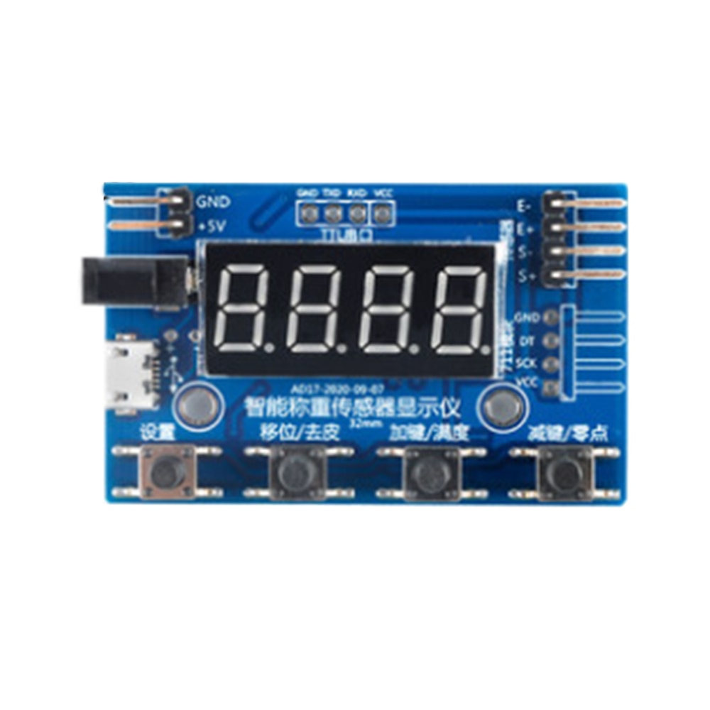 HX711 Load Cell AD Weight Pressure Sensor AD Module with Display 24-bit Weighing Instrument Electronic Scale