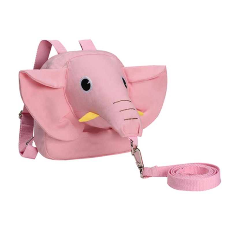 Boys Girls with Safety Rope Anti Lost Rope Backpack 2 in 1 for Toddlers Walking Elephant Shaped Infant Belt Children