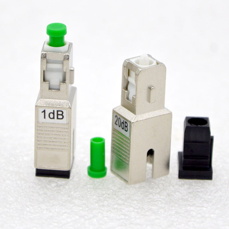 NEW Optical Fiber Connector Attenuator 1~20dB Metal Ion Bait SC/UPC Female -SC/APC Male Adapter For DWDM , EDFA