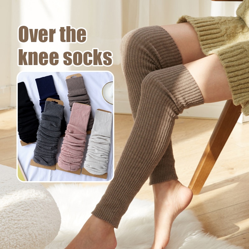 Japanese Lolita Sweet Girl Leg Warmers Knitted Foot Cover Women Preppy Style Autumn Winter Leg Warmer Socks Heap Heap Socks