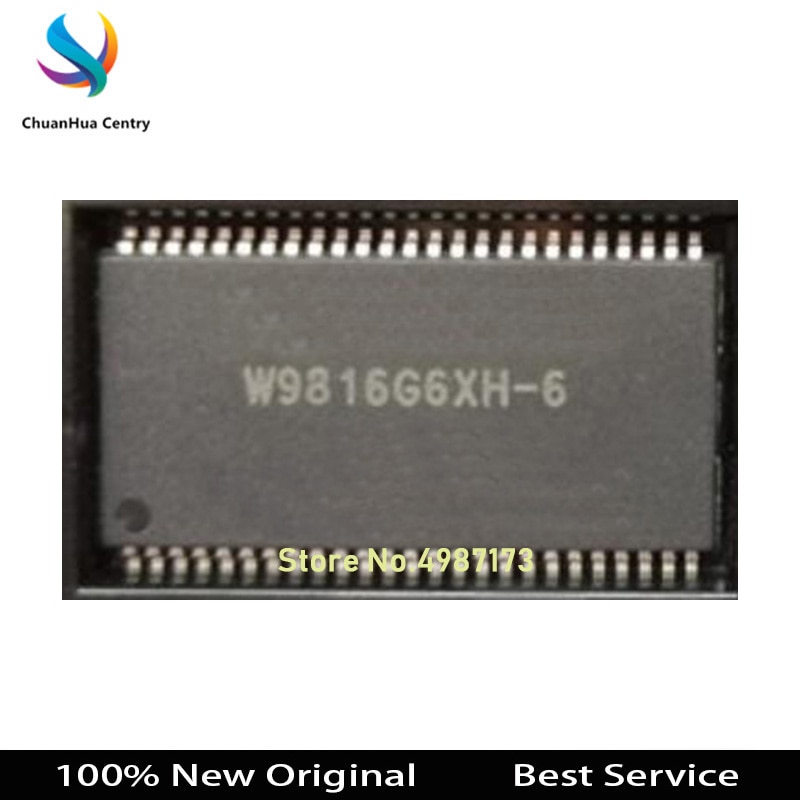 5 Pcs/lot W9816G6XH-6 W9816 TSOP-50 100% New Original In Stock