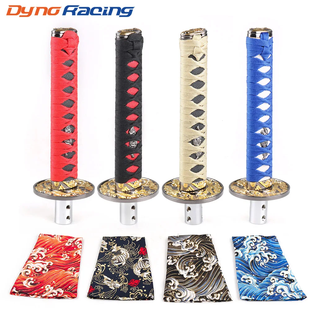 Universal JDM Katana Samurai Sword Shift Knob Shifter 200MM With Dust Cover Shift Knob Collars With