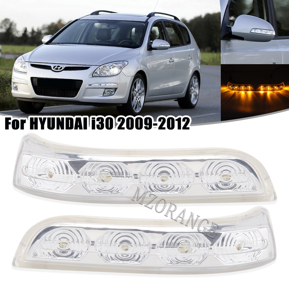 For Hyundai I30 2009 2010 2011 2012 Car Side Rearview Mirror LED Turn Signal Lights MIRROR Reversing Indicator Lamp 876142L600