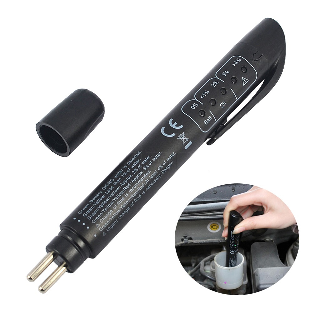 Universal Brake Fluid Tester Accurate Oil Quality Diagnostic Tools LED Indicator Liquid Testing Pen Automotive Brake Oil tester