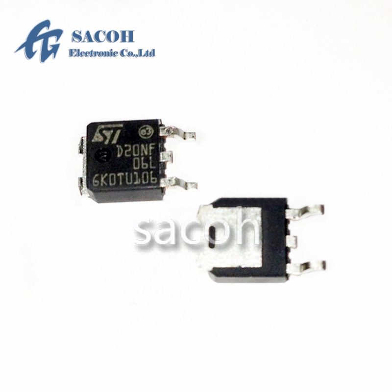 New Original 10PCS/Lot STD20NF06L D20NF06L STD20NF06LT4 or STD20NF06L-1 or STD20NF06 D20NF06 TO-252 60V 20A Power MOSFET