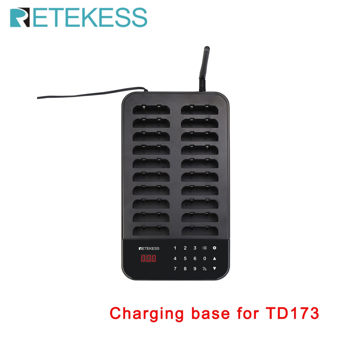 Retekess Charging Base For TD173 Restaurant Pager Paging System For Cafe Food Court Truck Church Nursey Clinic