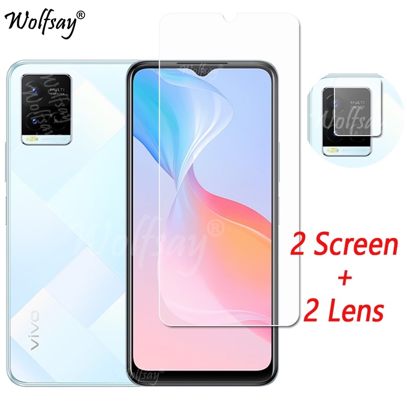 Camera Lens For Vivo Y21A Screen Protector Tempered Glass For Vivo Y21A Y33S Y21 Y30G Y20 Y11S Y72 Y31 Glass For Vivo Y21A Glass