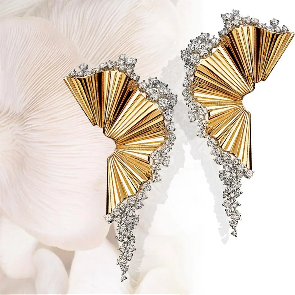 GODKI New Trendy Luxury 2PC Necklace Earring Sets Jewelry Set For Women Wedding Party Full Zircon