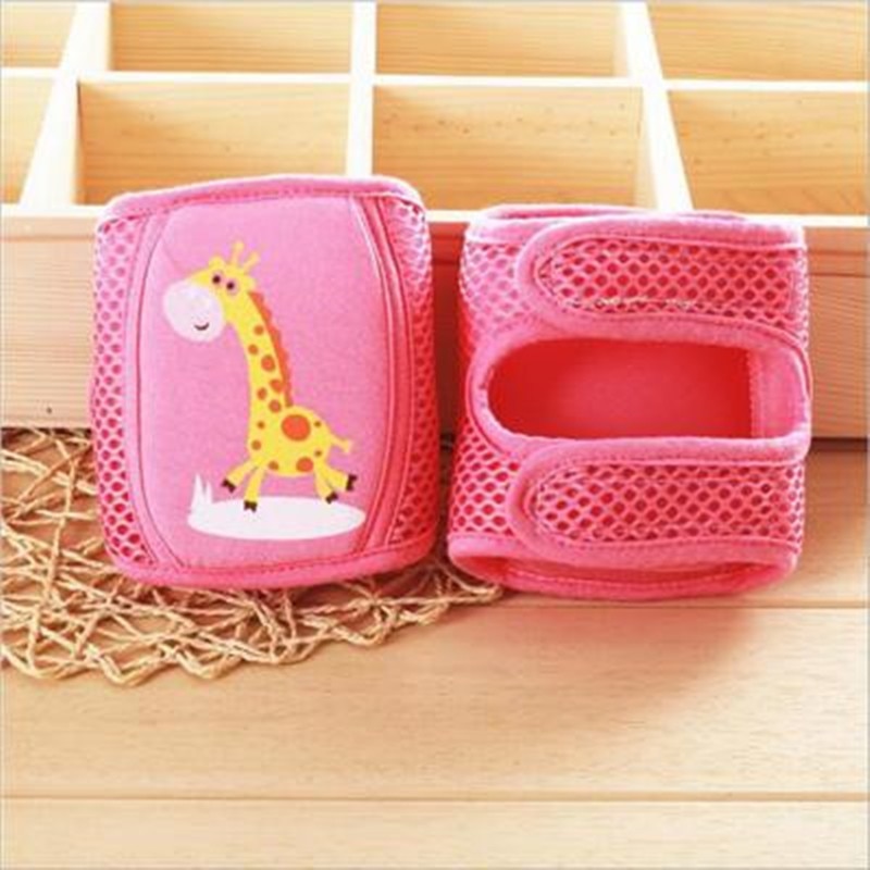 1 Pair Kids Cartoon Crawling Elbow Infants Toddlers Baby Knee Pads Protector Safety Mesh Kneepad Leg Warmer Children