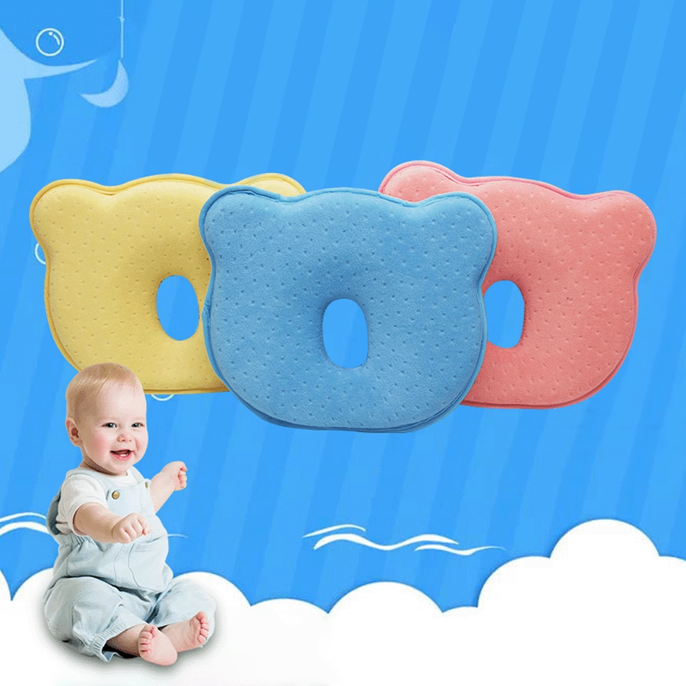 Baby Shaping Styling Pillow Newborn Memory Foam Lying Sleeping Pillows Infant Neck Protection Pillow Head Protector