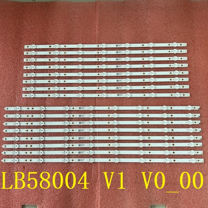 Kit LED Backlight strip(16) For 58PUS7304/12 LB58004 V1 V0_00 TPT580B5-U2T01D REVS01D