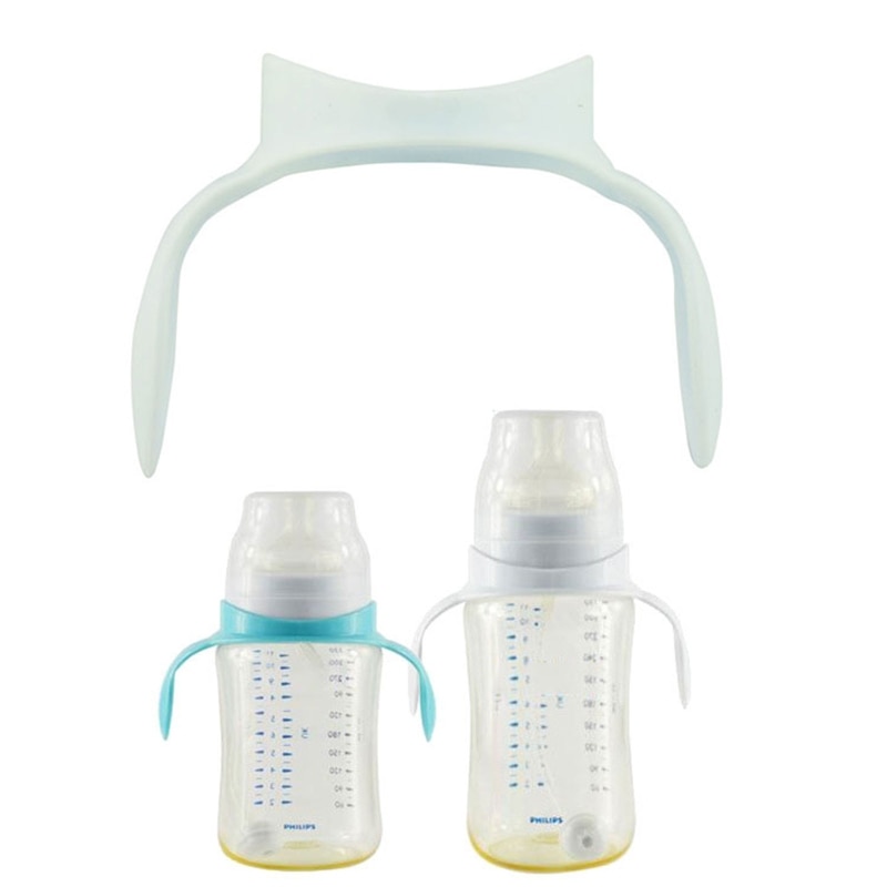 2022 New Newborn Bottle Grip Handle Infants Milk Bottle Hand Shank Compatible with Avent Baby Feeding Bottle Accessories