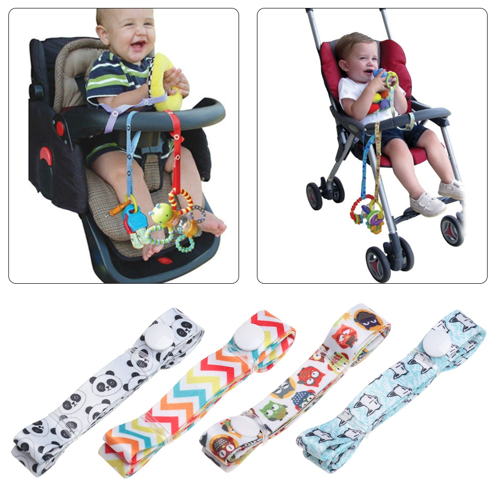 1PC New Baby Stroller Accessories Anti-Drop Hanger Belt Holder Toys Stroller Strap Fixed Car Pacifier Chain Anti-lost Chain