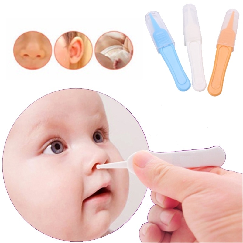 New Baby Safety Tweezers Plastic Tweezers Ear Nose Clean Nose Ears Dirty Baby Care