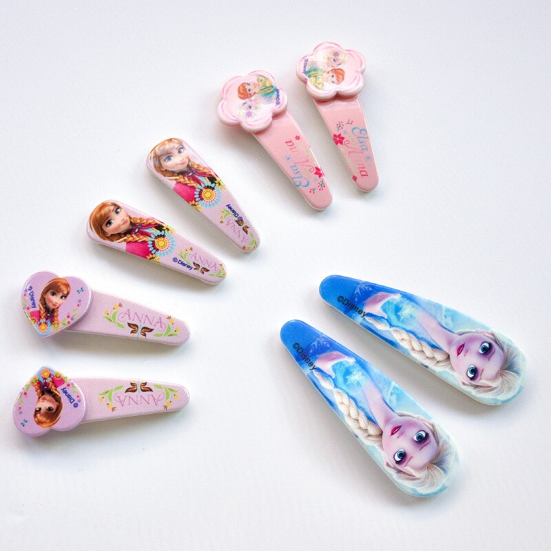 Disney Frozen Princess Aisha Children's Hairpin Print Bow Hairpin Headdress Girl Hair Accessories Christmas Birthday Gift