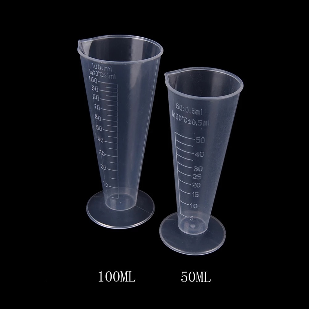50ml/100mL Plastic Measuring Cup Jug Pour Spout Surface Baking Kitchen Tools Transparent for Water Liquid DIY Food