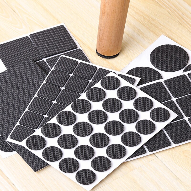 48pcs Thicken Self Adhesive Furniture Leg Feet Rug Felt Pads Anti Slip Mat Bumper Damper for Chair Table Protector Hardware