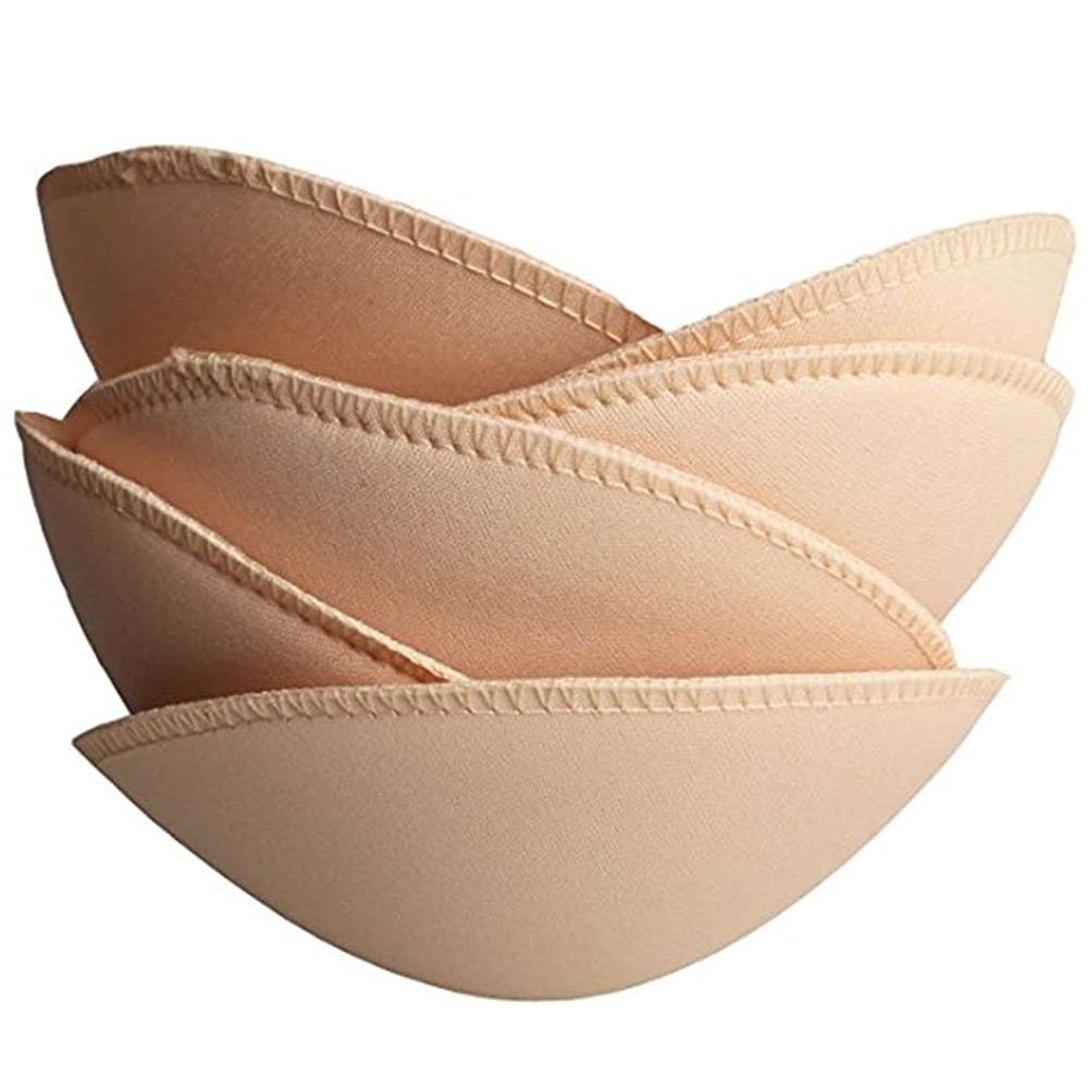 3Pairs Round Soft Bra Inserts Pads Removable Sponge Bra Pads for Women Breast Push Up Enhancer Bra Pad Cups Insert Bra Bikini