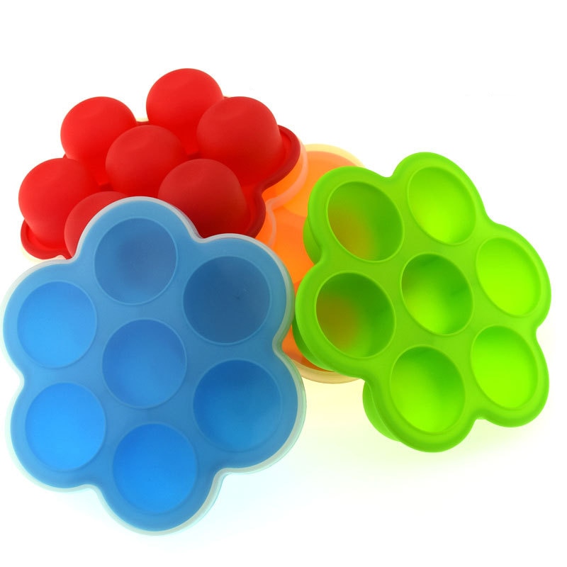 Baby Food Container with Lid Infant Silicone Fruit Breast Milk Storage Box Egg Bites Molds Freezer Tray Crisper Cake Tools