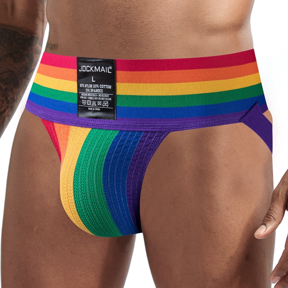 JOCKMAIL Jockstrap Men Underwear Slip Homme Sexy Cuecas Masculinas UnderpantsThongs G Strings Tanga Hombre Gay Male Panties