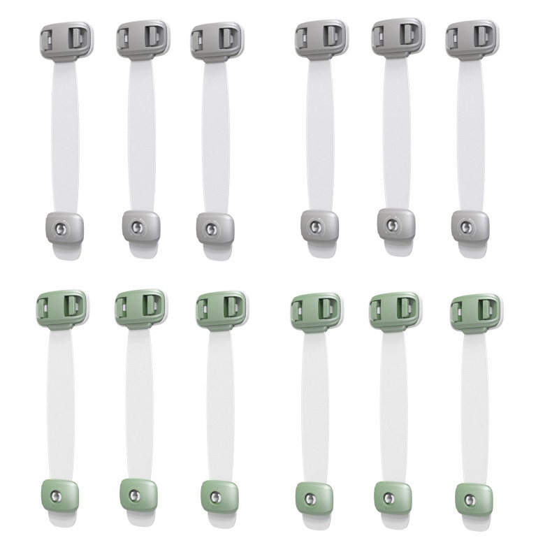 12Pcs/Lot Child Safety Multifunctional Adjustable Drawer Lock Protection Cabinet