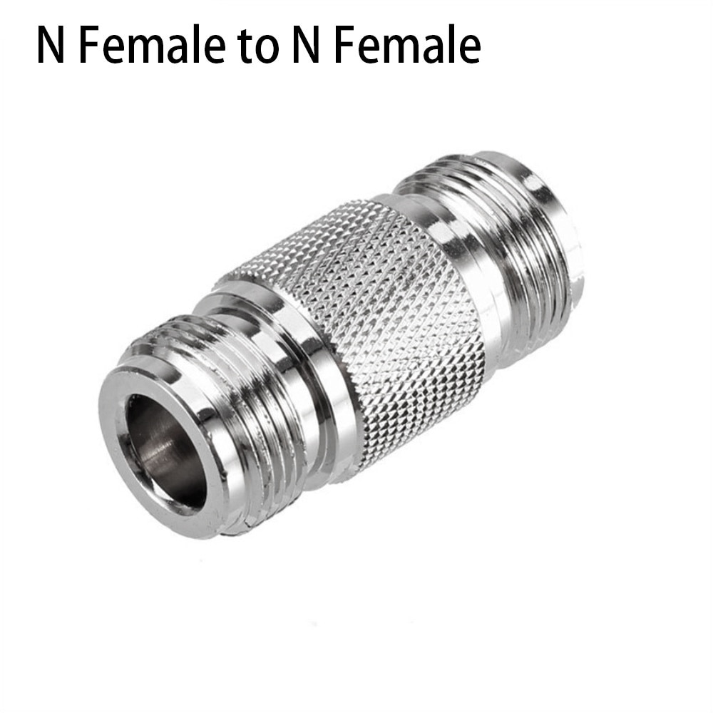 N Type Female To N Female Adapter Connectors Gold-plated Copper For Helium Antenna Cable NF-NF Adaptor