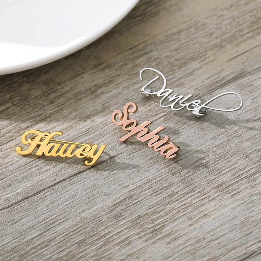 Custom Women Personality Brooches Men Lapel Pins Custom Fashion Stainless Steel Jewelry Exquisite Gifts Broches Para Ropa Mujer