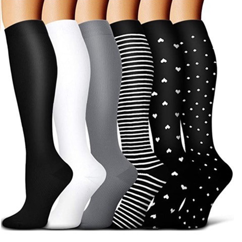 Compression Socks For Men Varicose Veins Print Women's Stockings Gift Basketball Outdoor Fitness Sports Socks Wholesale