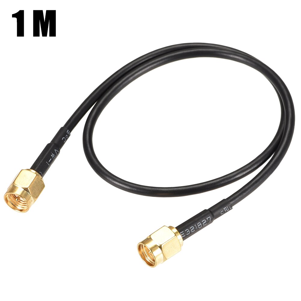 Coaxial Cable RG174 SMA Male To SMA Male RF Coaxial Adapter Connector Copper Cable Extension For Wi-Fi Antenna Signal