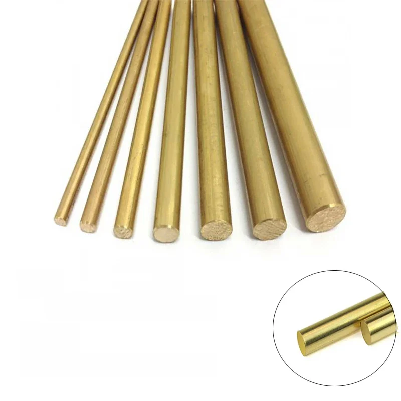 1/5/10pcs brass round bar Diameter1.6/2/3/4/5/6/8/10/12/14/16/18/20mm Brass rod Knife handle rivet