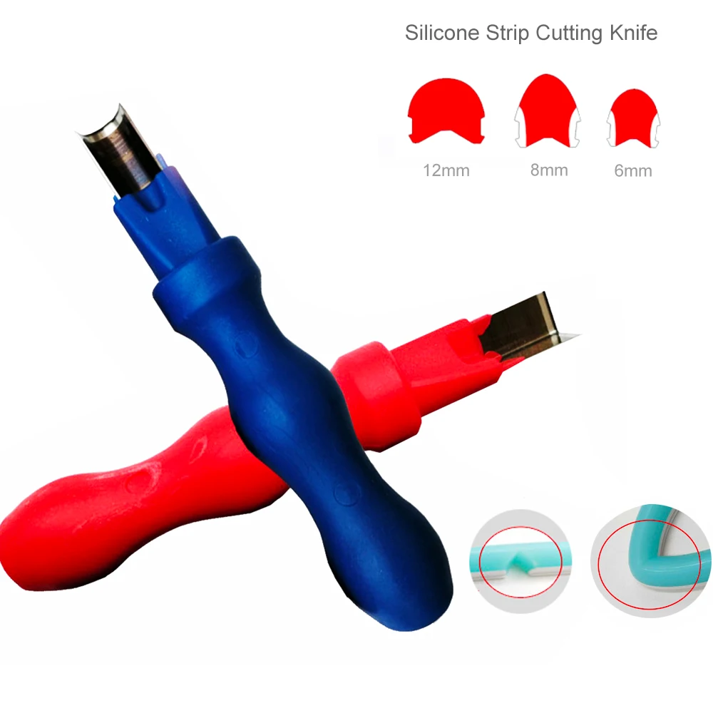 Carving Knife Split Neon Light Right Angle Arc Cutter Hand Tool Knife Soft Silicone Strip