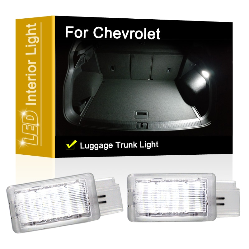 12V LED Luggage Trunk Lamp For Chevrolet Camaro Corvette Cruze Equinox Impala Malibu White Luggage Compartment Light Assembly