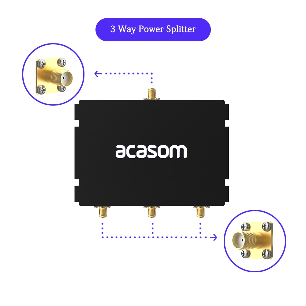 868MHz Power Divider 915MHz Power Splitter 3-Way Helium Power Divider SMA-Type