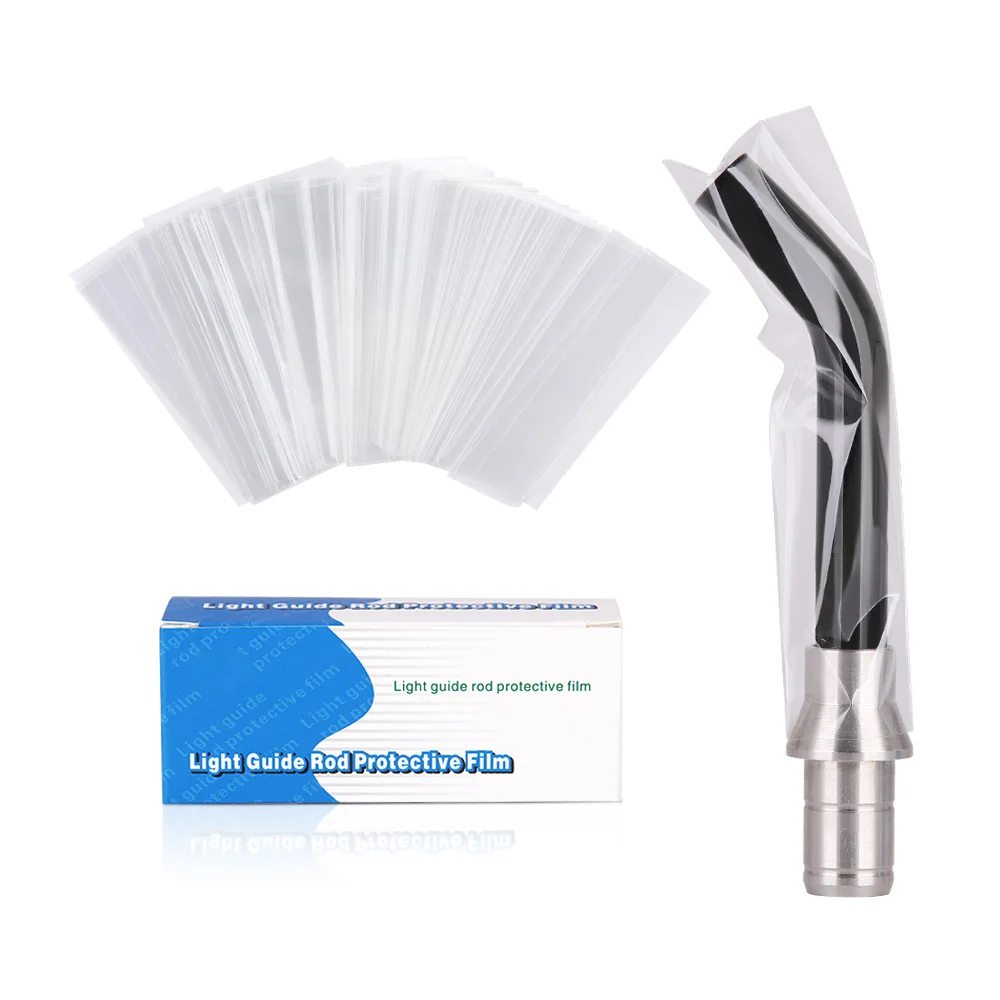 Dental Light Guide Rod Protective Film LED Head Protect Cover for Dental Curing Light Dentistry