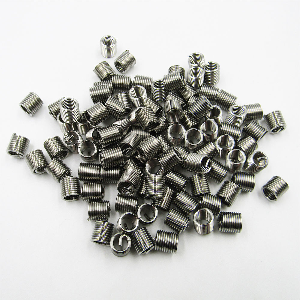 50pcs/set Stainless Steel Helicoil Wire Thread Insert M6 X 1.0 1.5D Insert Helicoil Wire Thread Repair Inserts