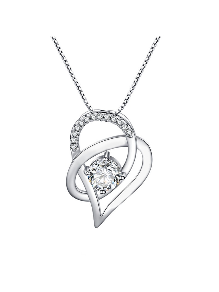 Mothers Necklace Love Heart Pendant Necklaces Women's Necklace With Jewelry Mom Jewelry Accessories Mother's Day Birth