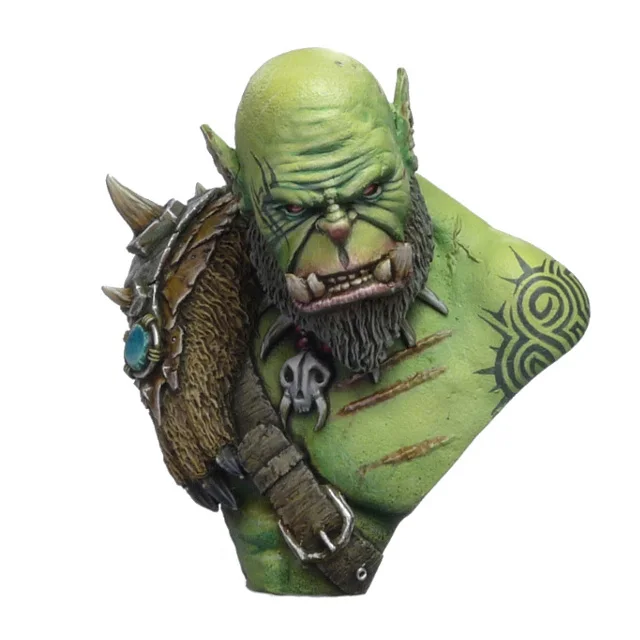 1:10 Scale Die-cast Resin Figure Model Assembly Kit Resin Bust Orc Model Toy