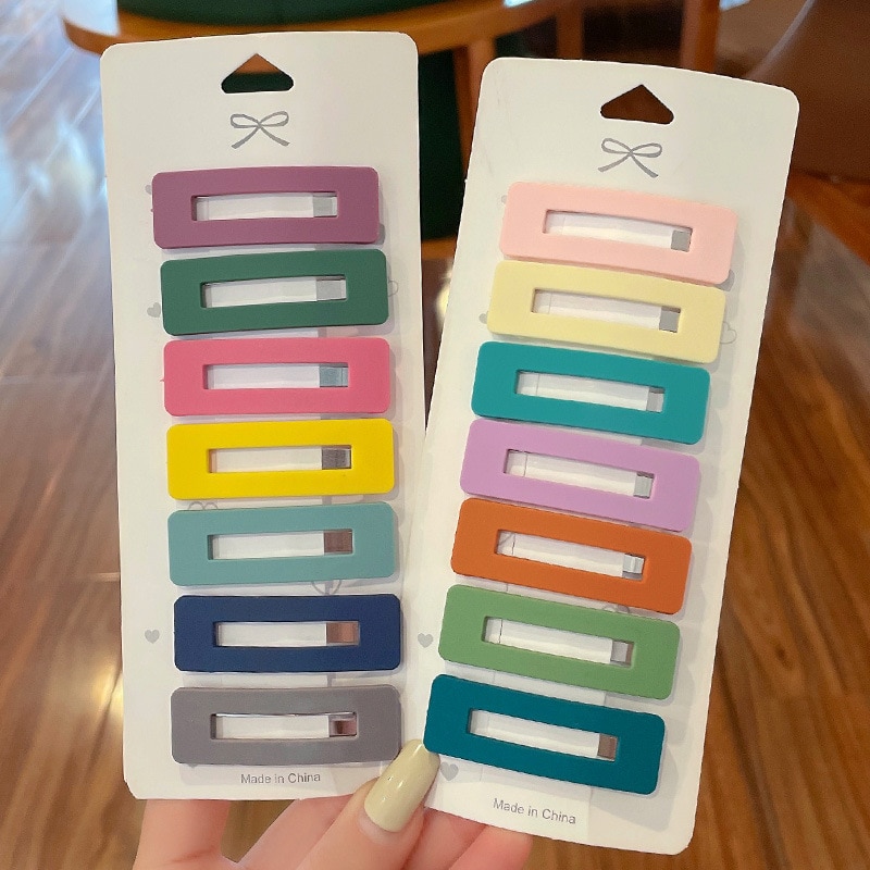 Fashion Hollow Out Hair Clips Hair Pins For Girls Teens Solid Color Hair Accessories Children Hair Grips Barrettes Hairpin