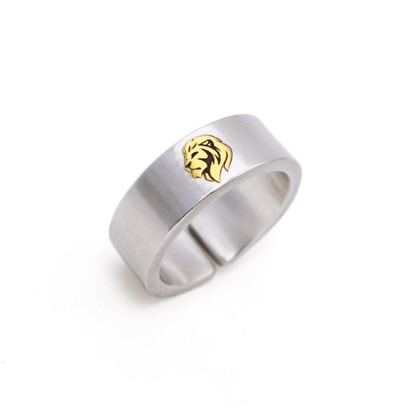 QEENKISS RG6867 Fine Jewelry Wholesale Fashion SingleManFather Party Birthday Wedding Gift Vintage Lion 925 Sterling Silver Ring