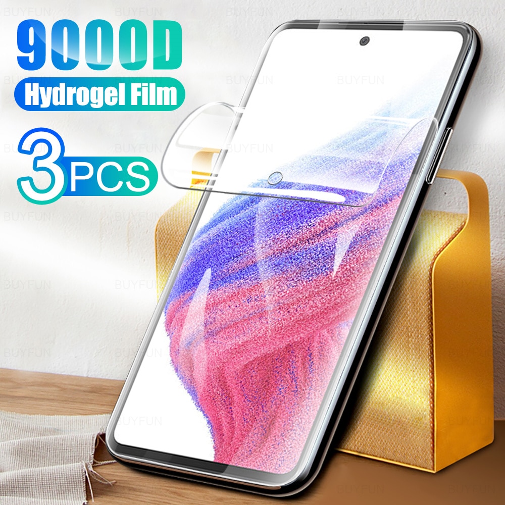 3PCS Full Cover Hydrogel Film For Samsung Galaxy A53 5G 6.5" Screen Protector For Samsung A53 A 53 Protection Film Not Glas