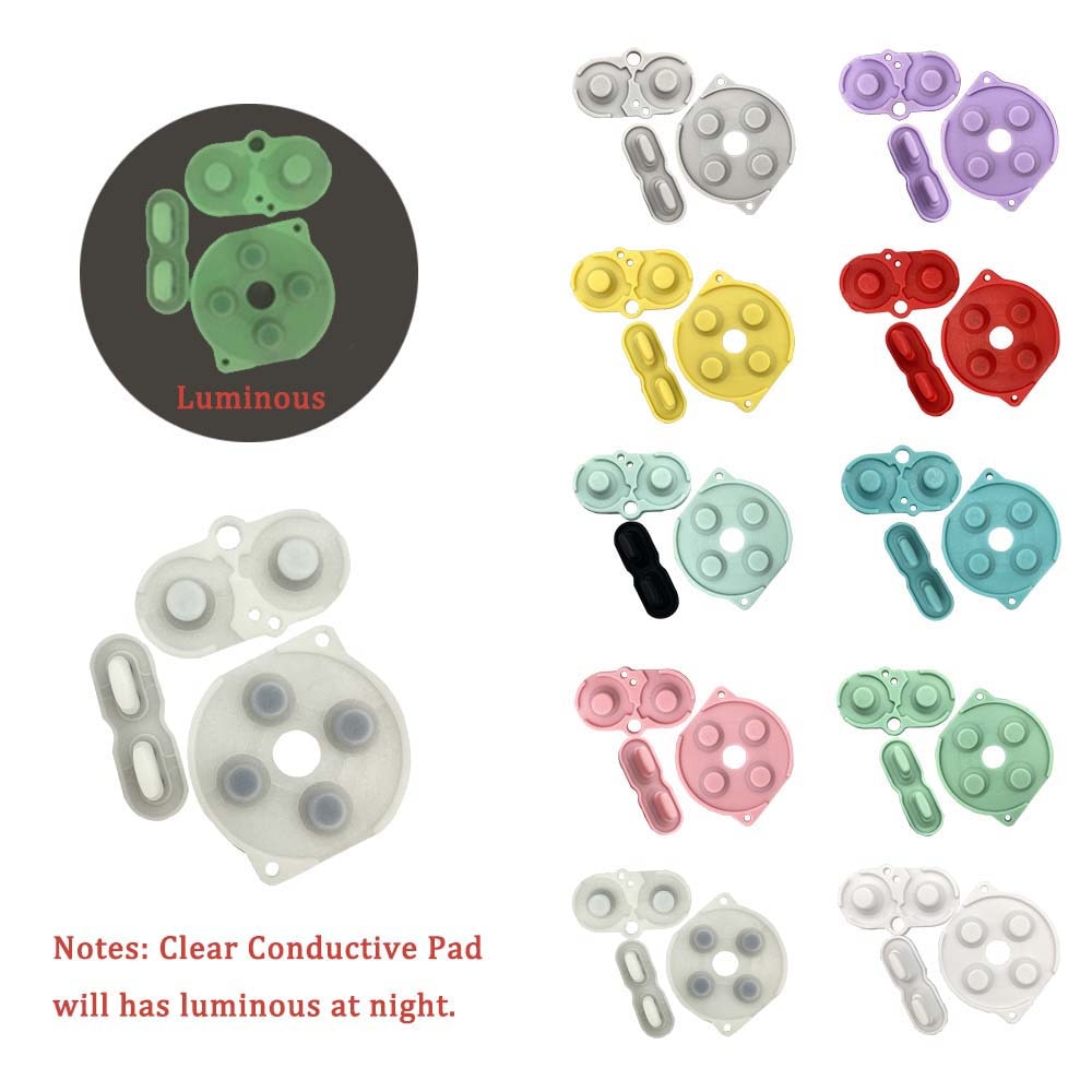 New Original Buttons Rubber Conductive Pads Perfectly for IPS Housing Shell of 2021 GBC IPS V3 Pre-Laminated LCD Screen Kits