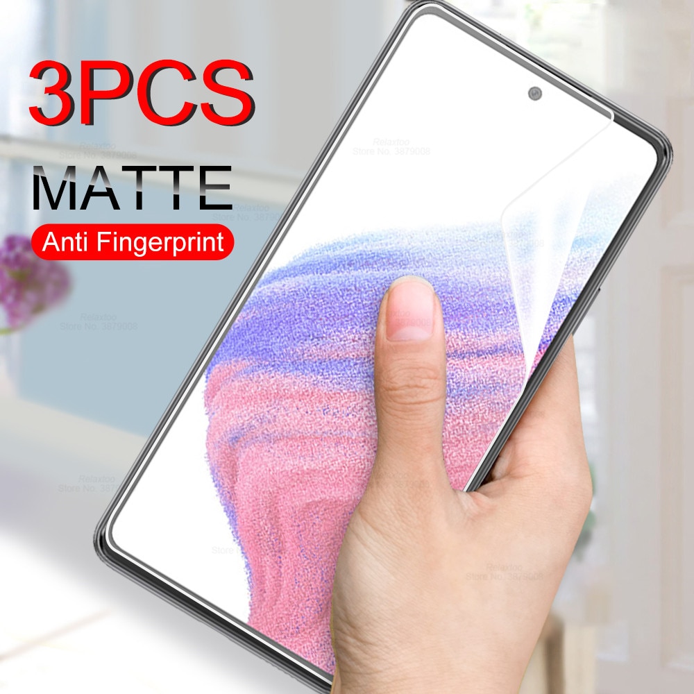 3PCS 99999D Frosted Matte Soft Hydrogel Film For samsung galaxy A53 A73 A33 A23 M23 M33 A13 4G Anti-fingerprint Screen Protector