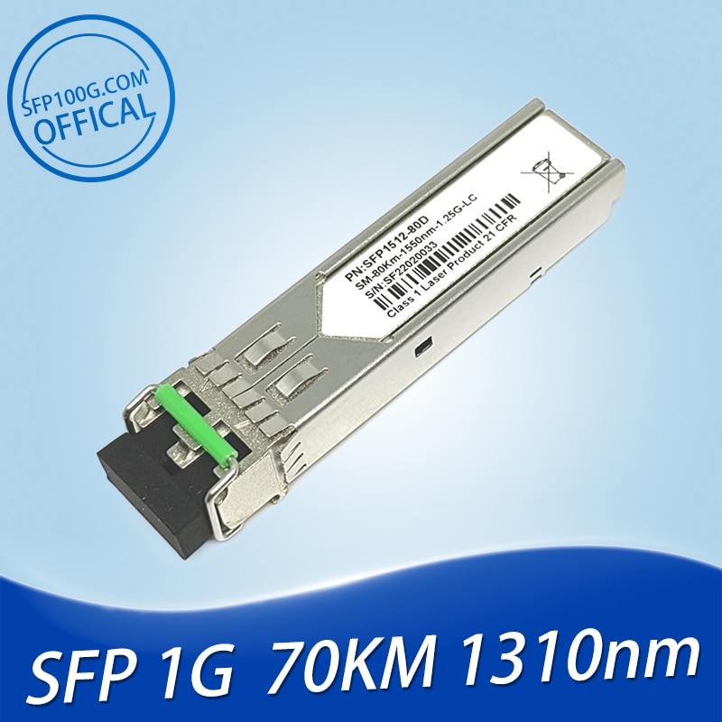 Cisco ONS-SE-GE-ZX ONS-SI-GE-ZX CWDM-SFP-55-80-LX-RGD ONS-GC-GE-ZX 1.25Gbps, 1000BASE-ZX, SMF, 1550nm, 80KM SFP Module