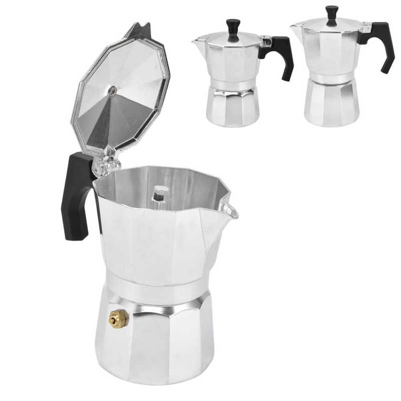 Camping Coffee Boiler Stovetop Coffee Maker Aluminum Quick Ergonomic Handle for Homemade Drink