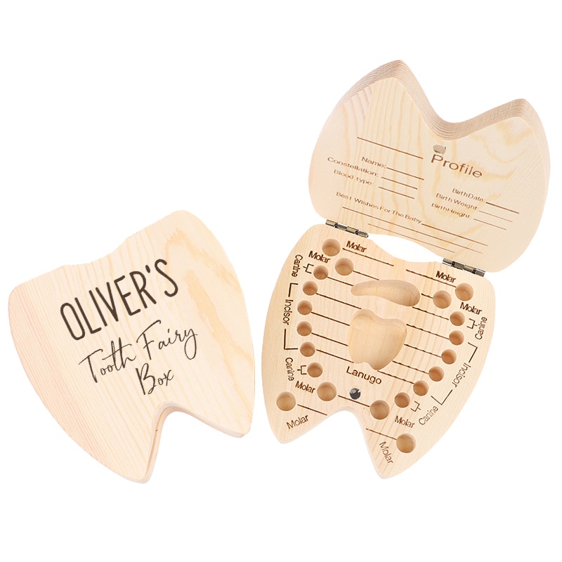 Personalised Tooth Fairy Box Tooth Fairy Pillow Tooth Box Lost Tooth Holder Keepsake Box Wooden Box First Tooth Box