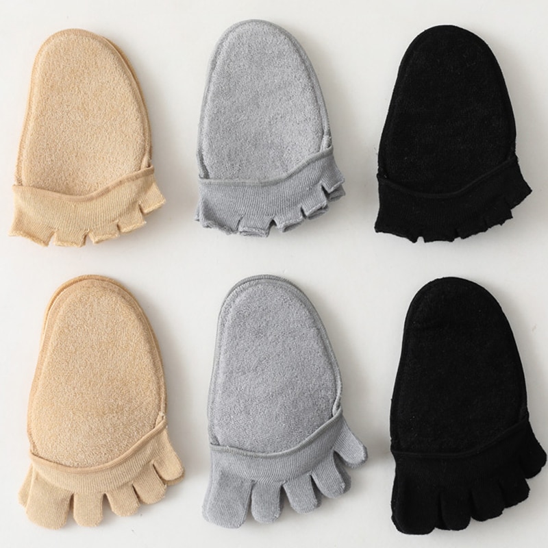 2Pcs Five Toes Forefoot Pads for Women High Heels Half Insoles Calluses Corns Foot Pain Care Absorbs Shock Socks Toe Pad Inserts
