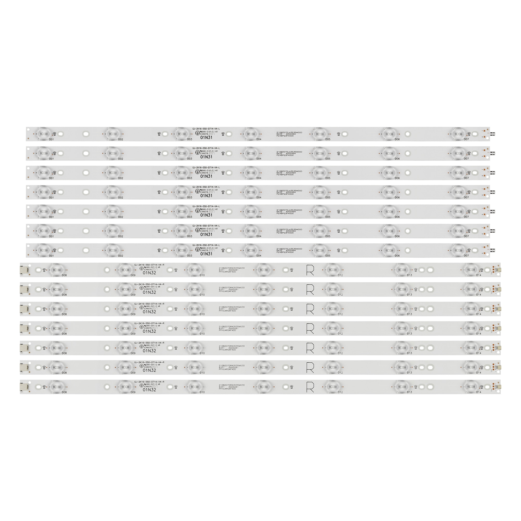 LED backlight strip for Philips 55"TV 55PUG6102/78 KD-55X6000D 55PUS6551/12 55PUS6561 55PUS7272 01N31 01N32-A 55puh4900/88