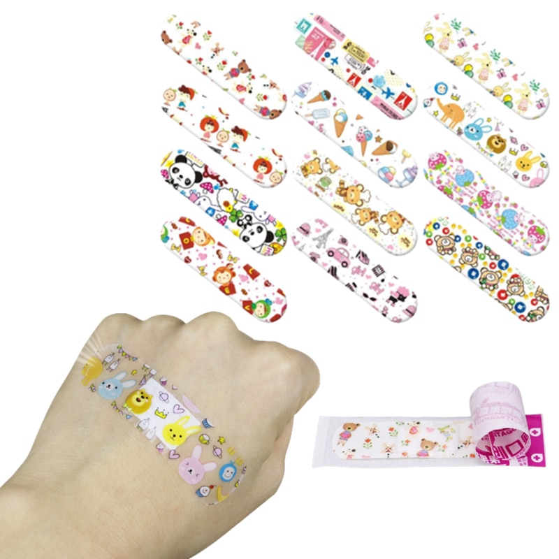 120 Pcs Cartoon Animal Wound Patch for Children Kids Waterproof Band Aid Breathable Sticking Plaster First Aid Adhesive Bandage