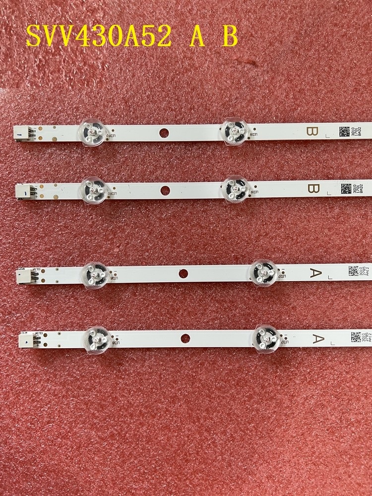 LED Strip(4)For VES430UNYB VES430QNYS VES430QNYL-2D-N02 N01 N03 LG Innotek VESTEL 43inch 43500 A SVV430A52 TX-43GX555B 43T6863DB